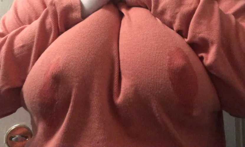 Already leaked through my shirt before my work shift