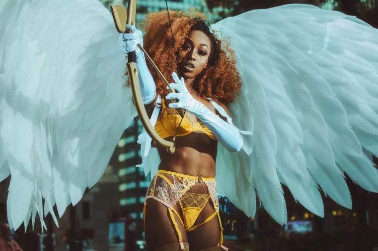 Ever seen an angel in a garter belt?