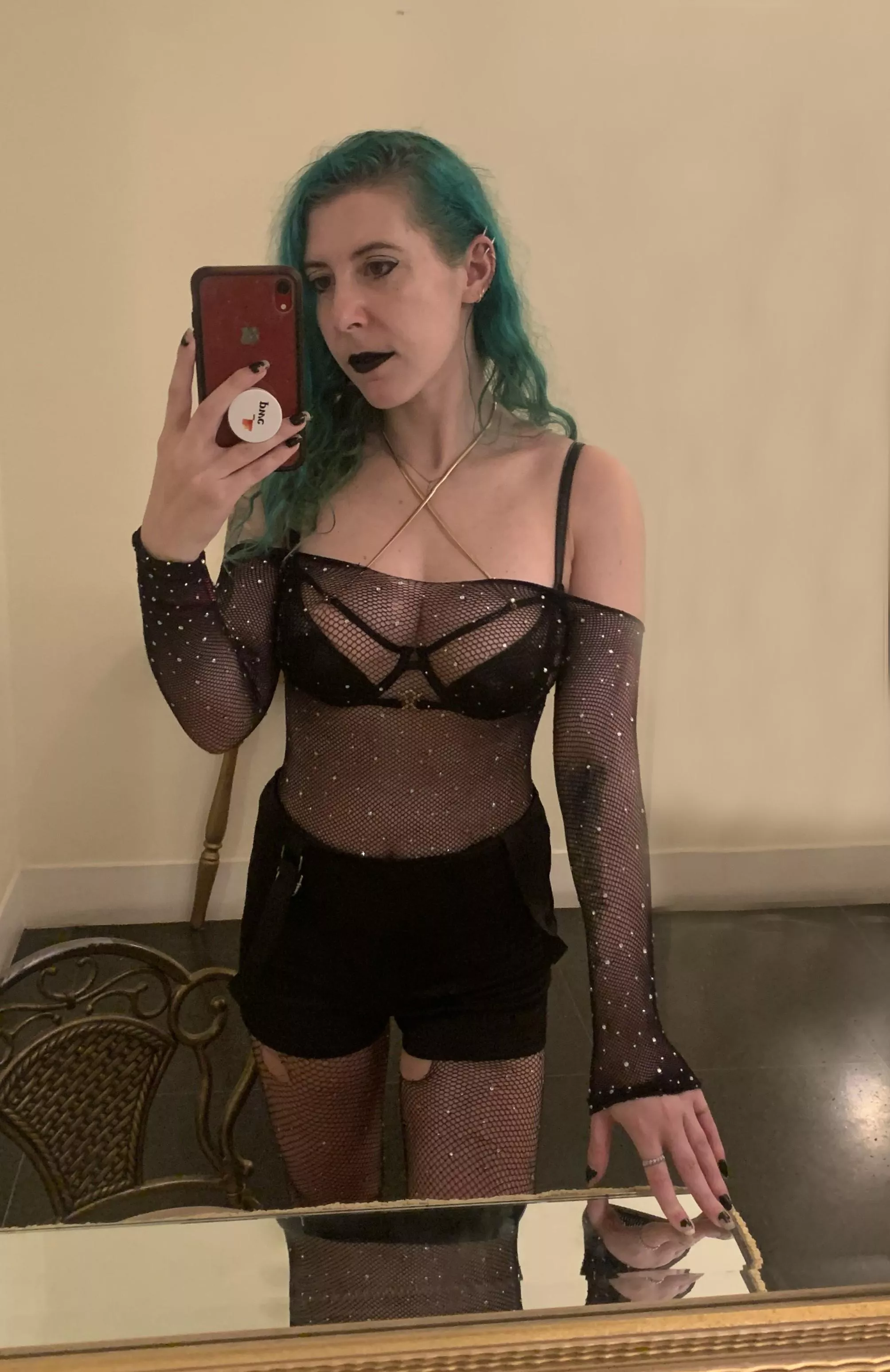 Fishnet body stocking