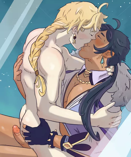 Genshin Impact - Kaeya Alberich x Aether