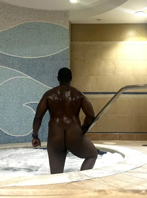 I love the hot tub after a good workout