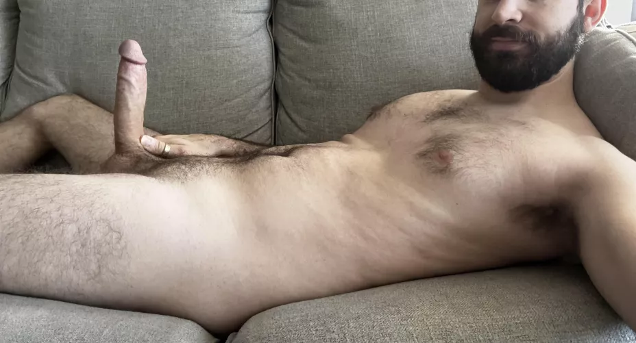 Just lounging around naked!