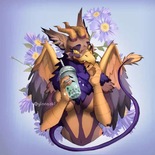 Latest comission! Do you guys like bubble tea? which flavor? (art by me)