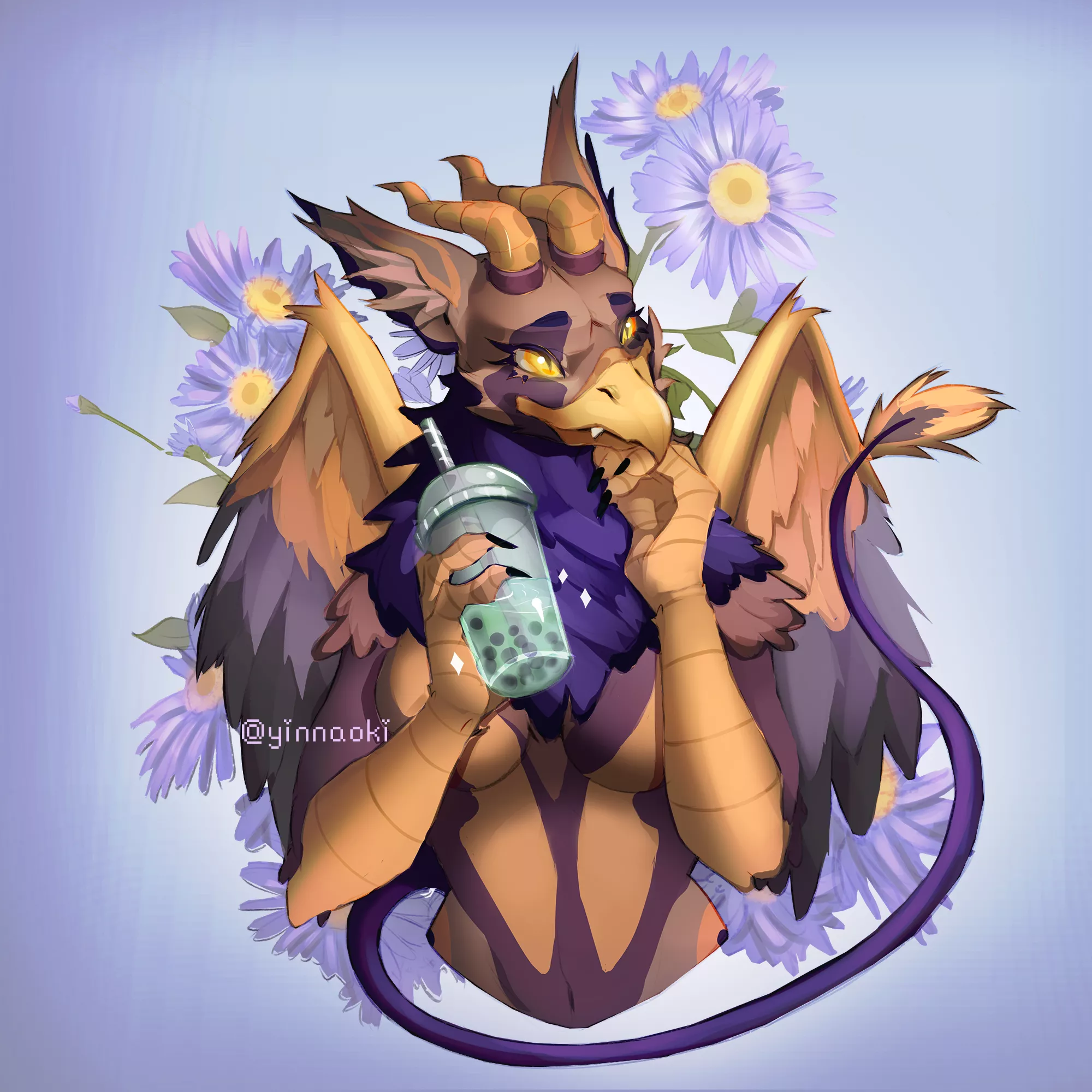 Latest comission! Do you guys like bubble tea? which flavor? (art by me)