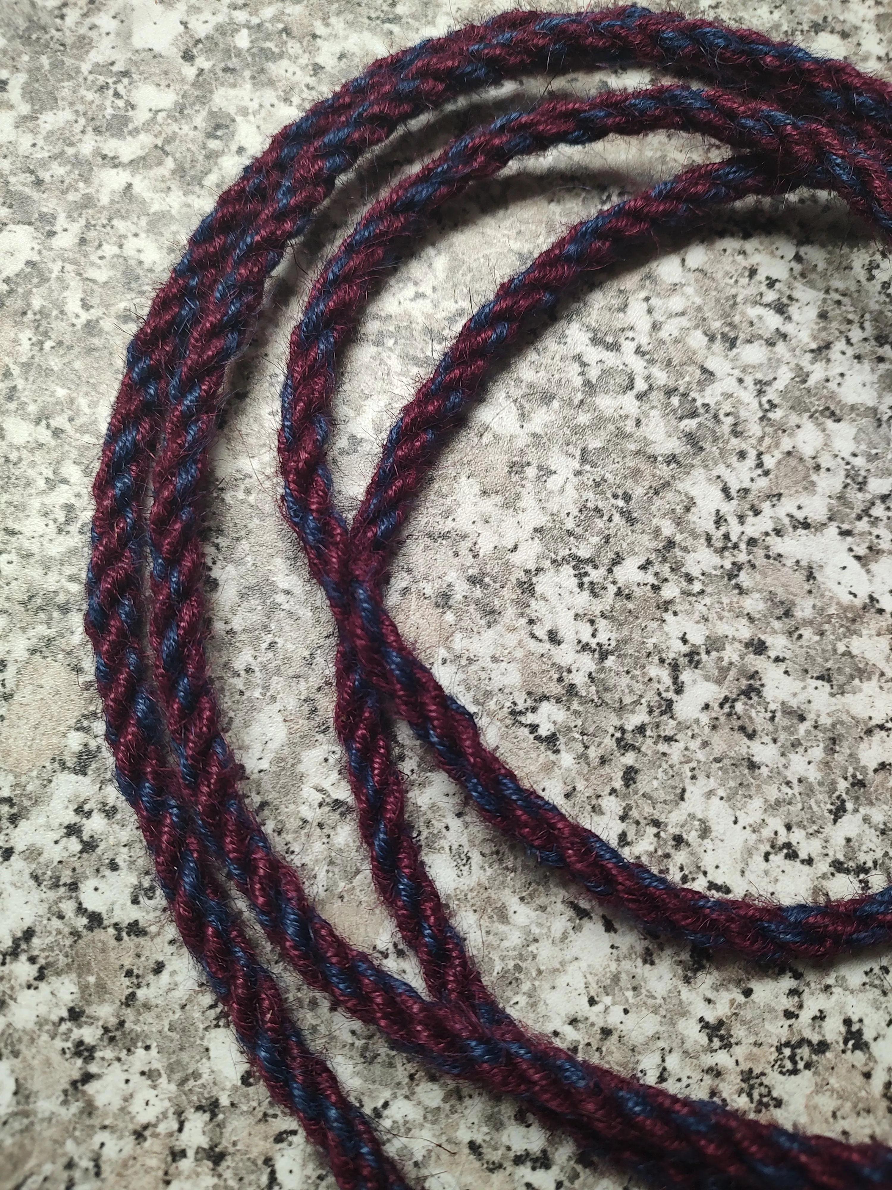 Latest multicolored dyeing project! Now I just have to figure out how to make longer lengths...