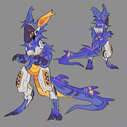 my first protogen design! it was for an adopt :)