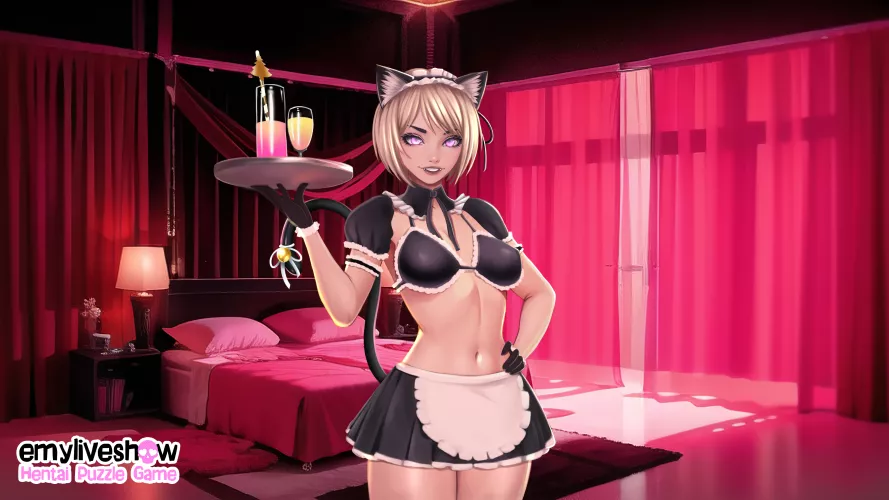 Neko maid on duty (EmyLiveShow) [Original]