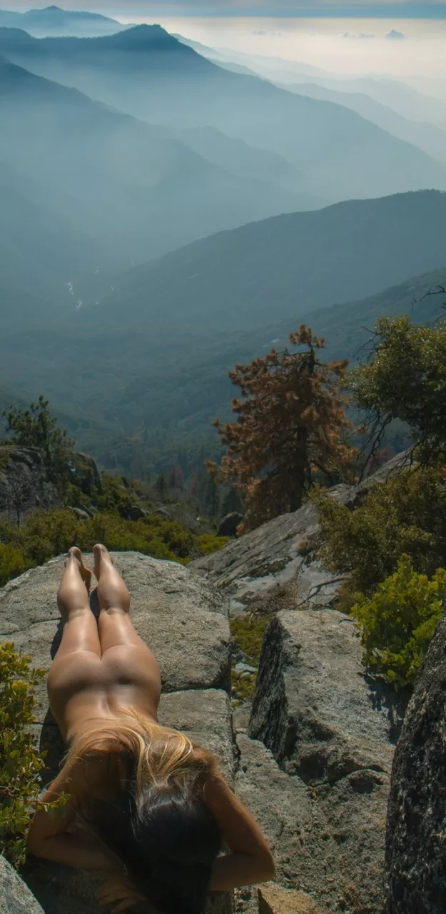 Nude in the wilderness