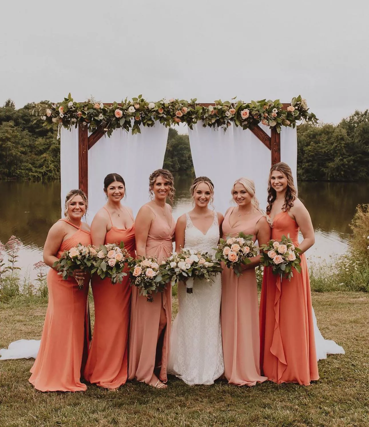 The bride or one of the bridesmaids??