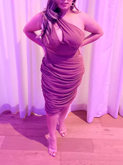 Wedding dress! A bra would not do justice for this elegant dress.