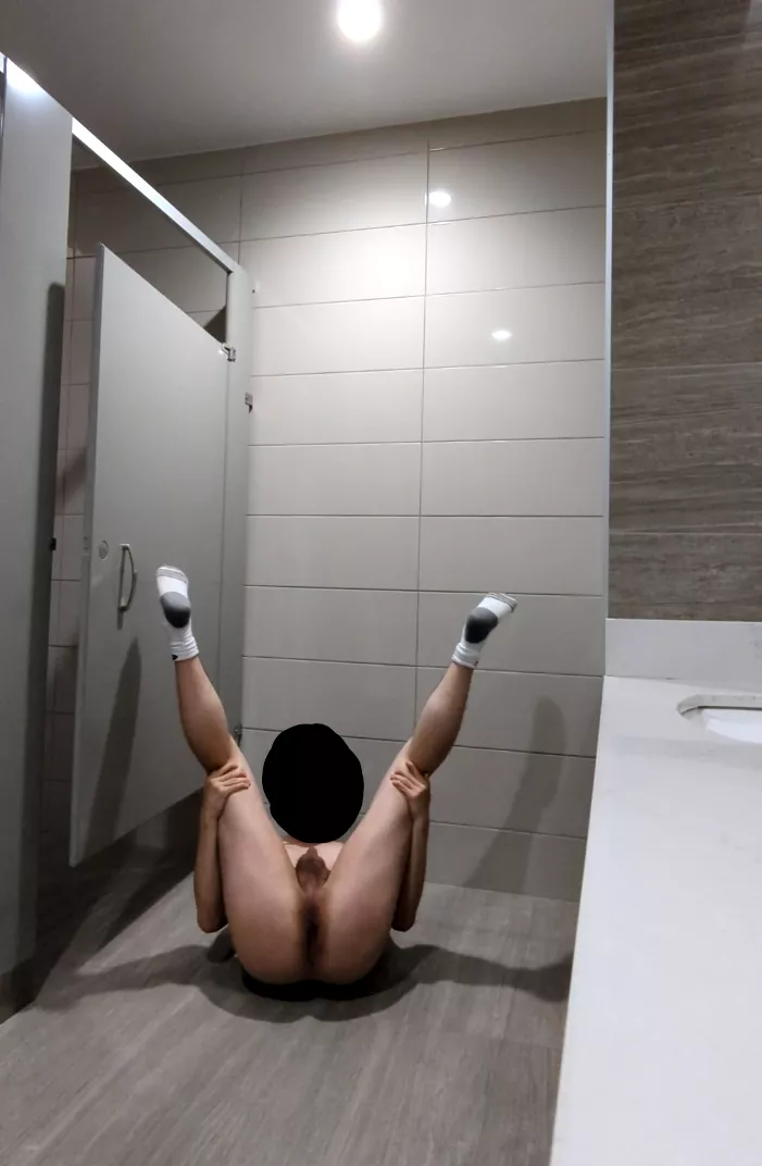 what would you do if you caught this asian boy getting nasty in a public washroom?