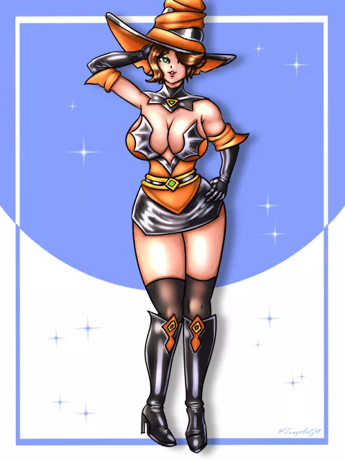 Bewitching Evie pinup