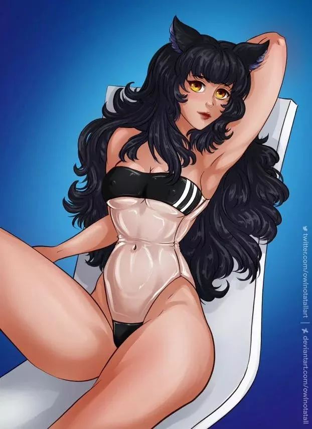 Blake Belladonna in swimsuit (OwlNotAtAll)