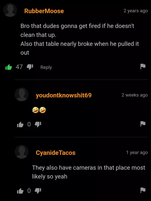 Cleaning and the Nearly Broken Table