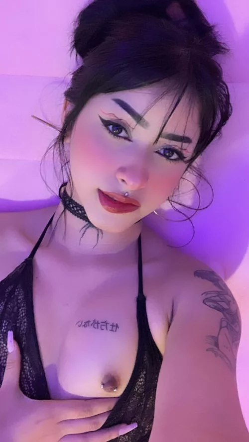 I was told nobody likes tiny goth tits but here we go ...what do you think - Y or N?