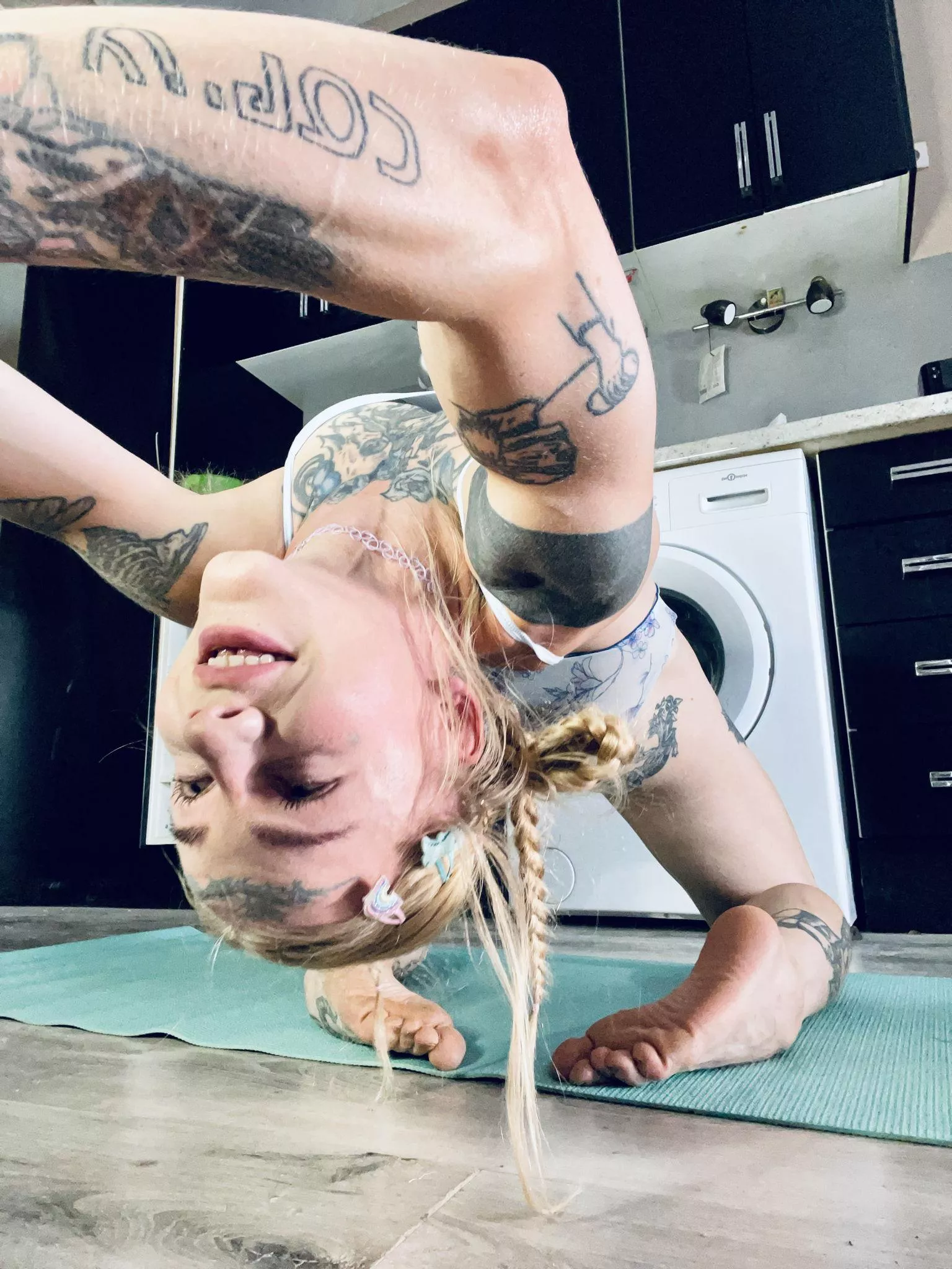 Indulge in the irresistible allure of my inked beauty