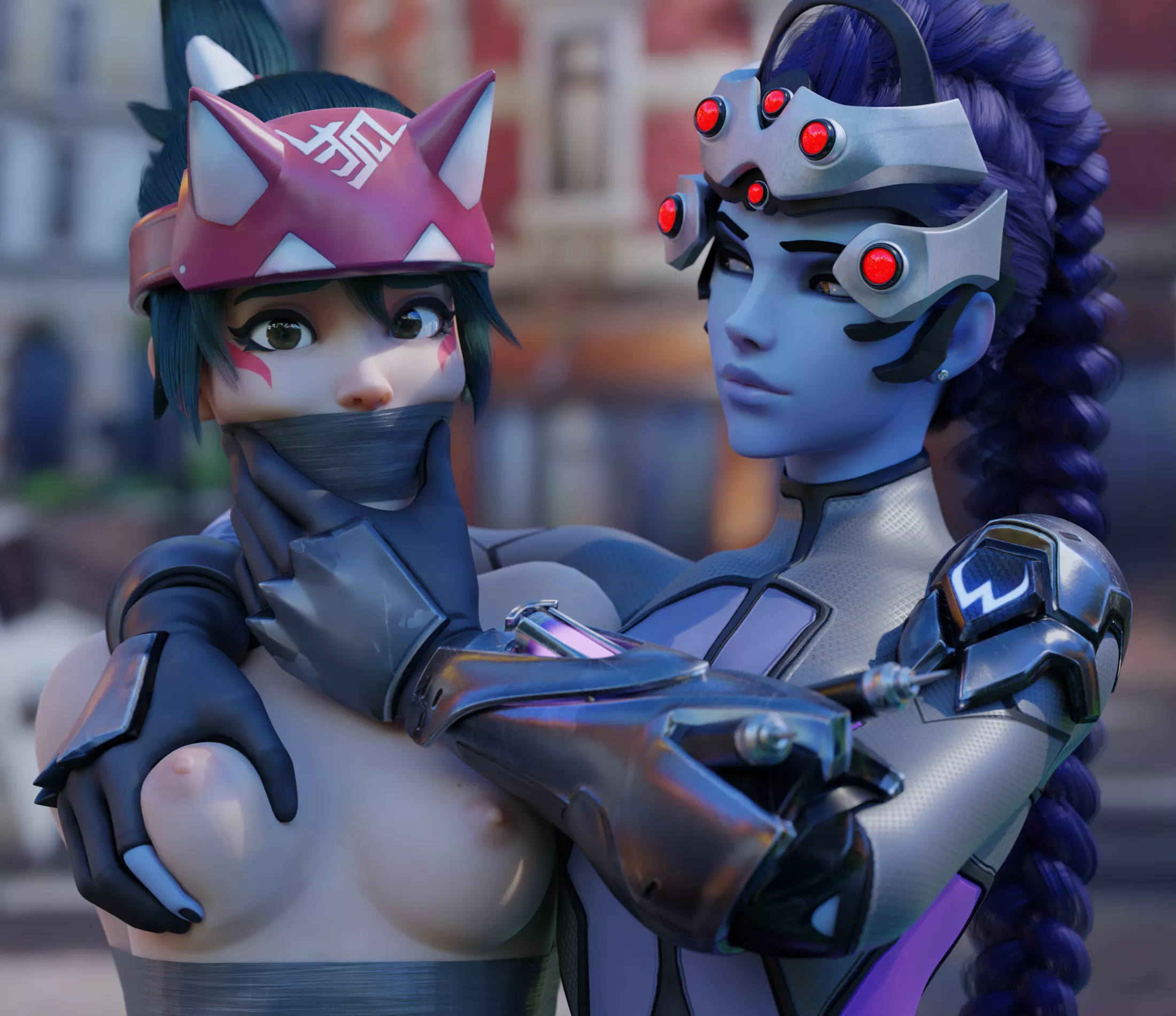 Kiriko dominated by Widowmaker (OC)