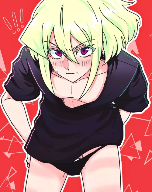 Lio taking off his panties