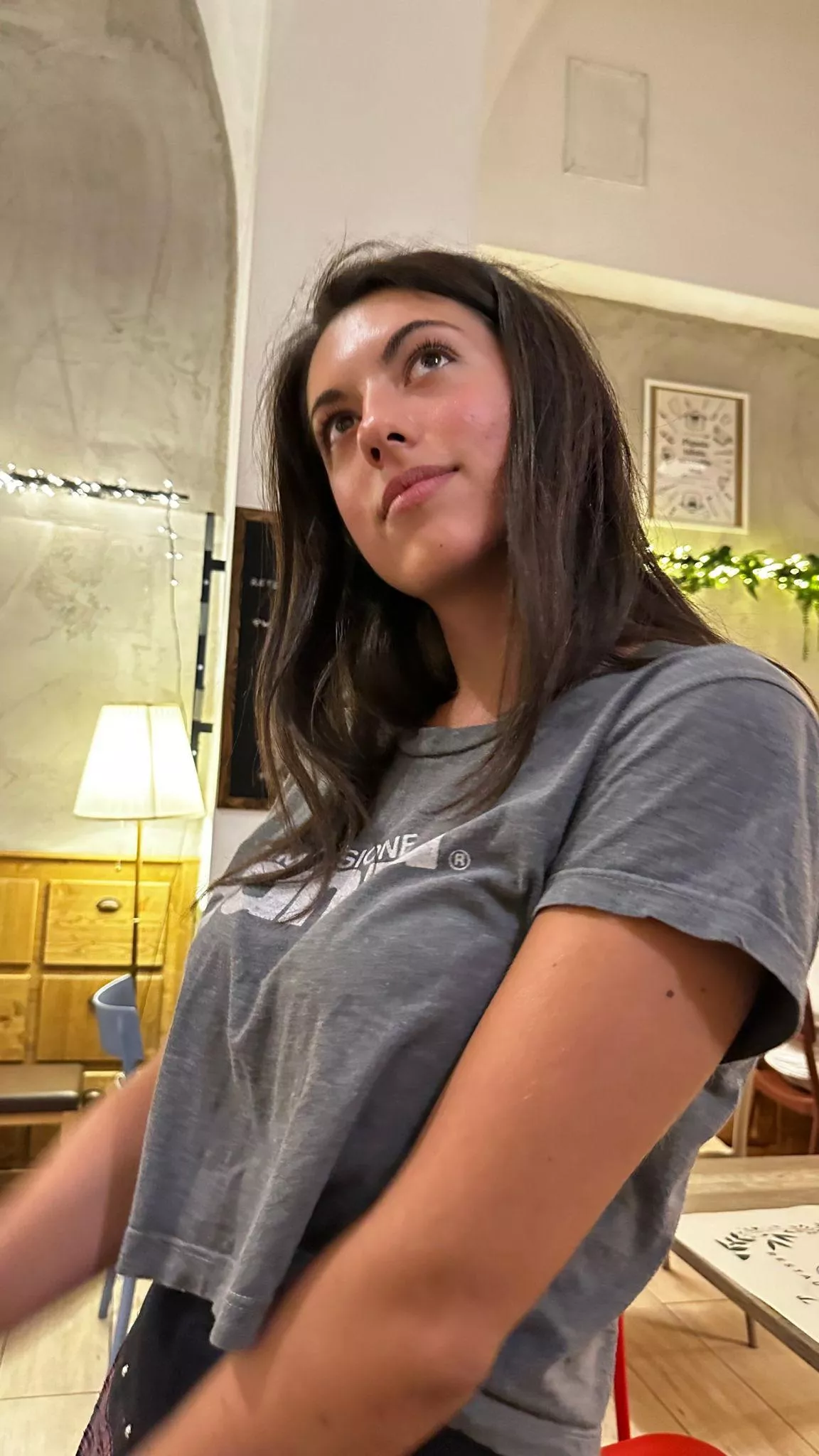 Walking around nice places with my braless look F19