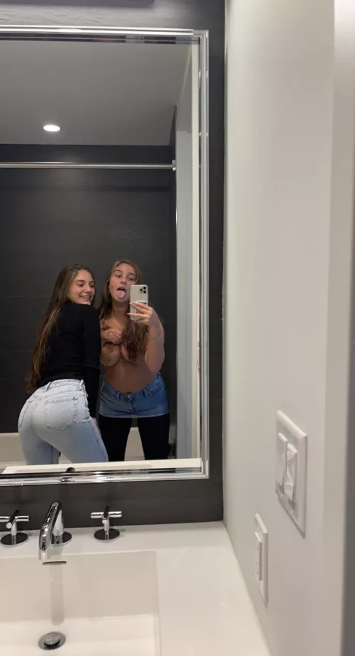 We're both 18, playing in a public place like usual