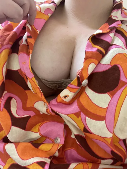 Why does everyone keep looking at my chest during meetings