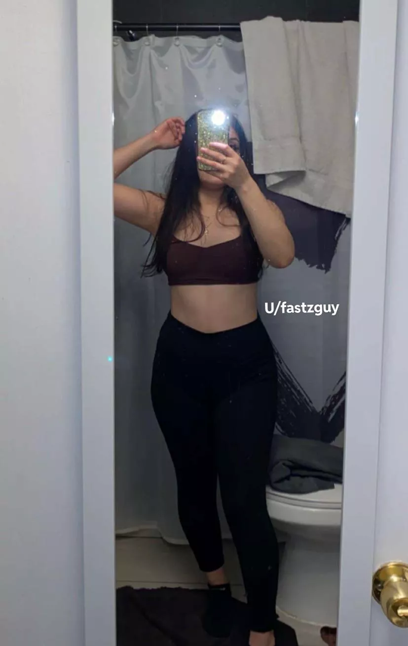 Wife loves showing of tight leggings