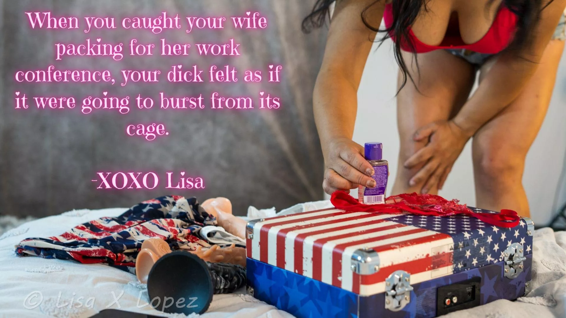 Your Wife Always Knows the Most Important Things to Take When she Attends a Work Conference with her Boss...