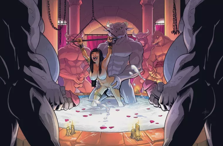 Breeding mare in monsters mansion. (garthft, temporalwolf)