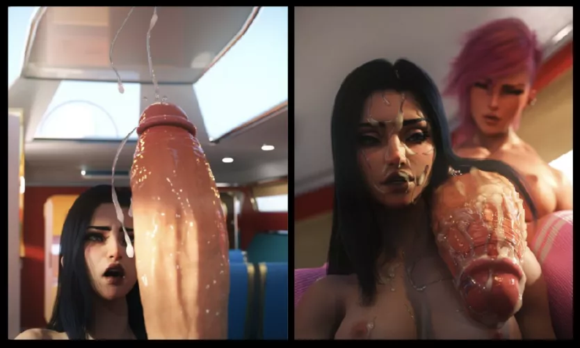 Caitlyn and Vi down time, after a long day... (Part 2) (SalamandraNinja)