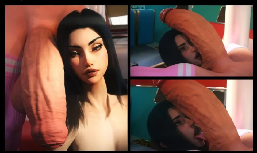 Caitlyn and Vi down time, after a long day... (SalamandraNinja)