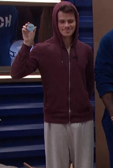 Cory in grey sweatpants!