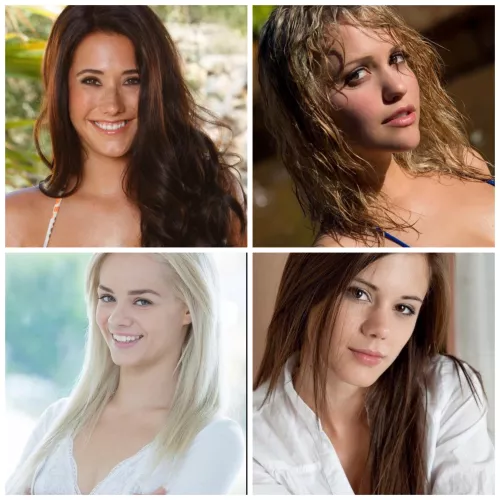 [Eva Lovia] vs [Mia Malkova] vs [Elsa Jean] vs [Little Caprice]