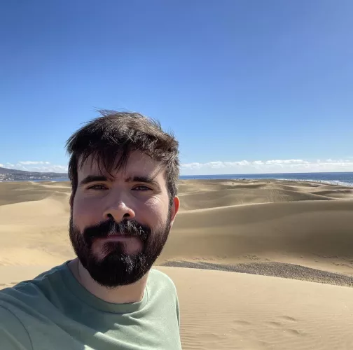 Exploring the dunes with messy hair 🏝️