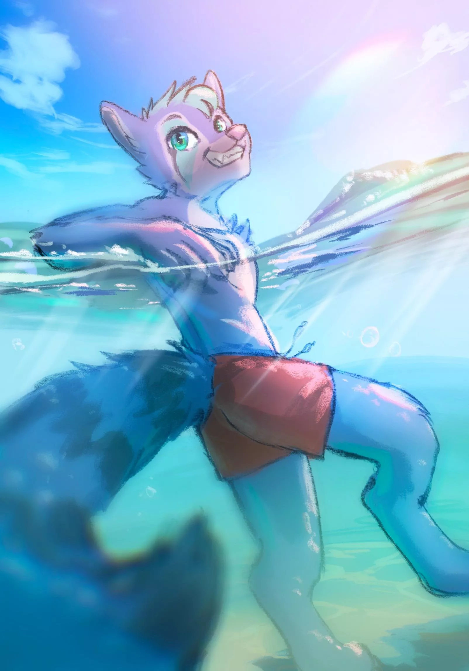 Half Water (by Stampmats ) comm: The