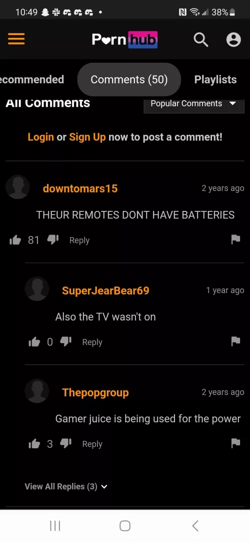 I came for porn, but the comments did the job instead lmfao