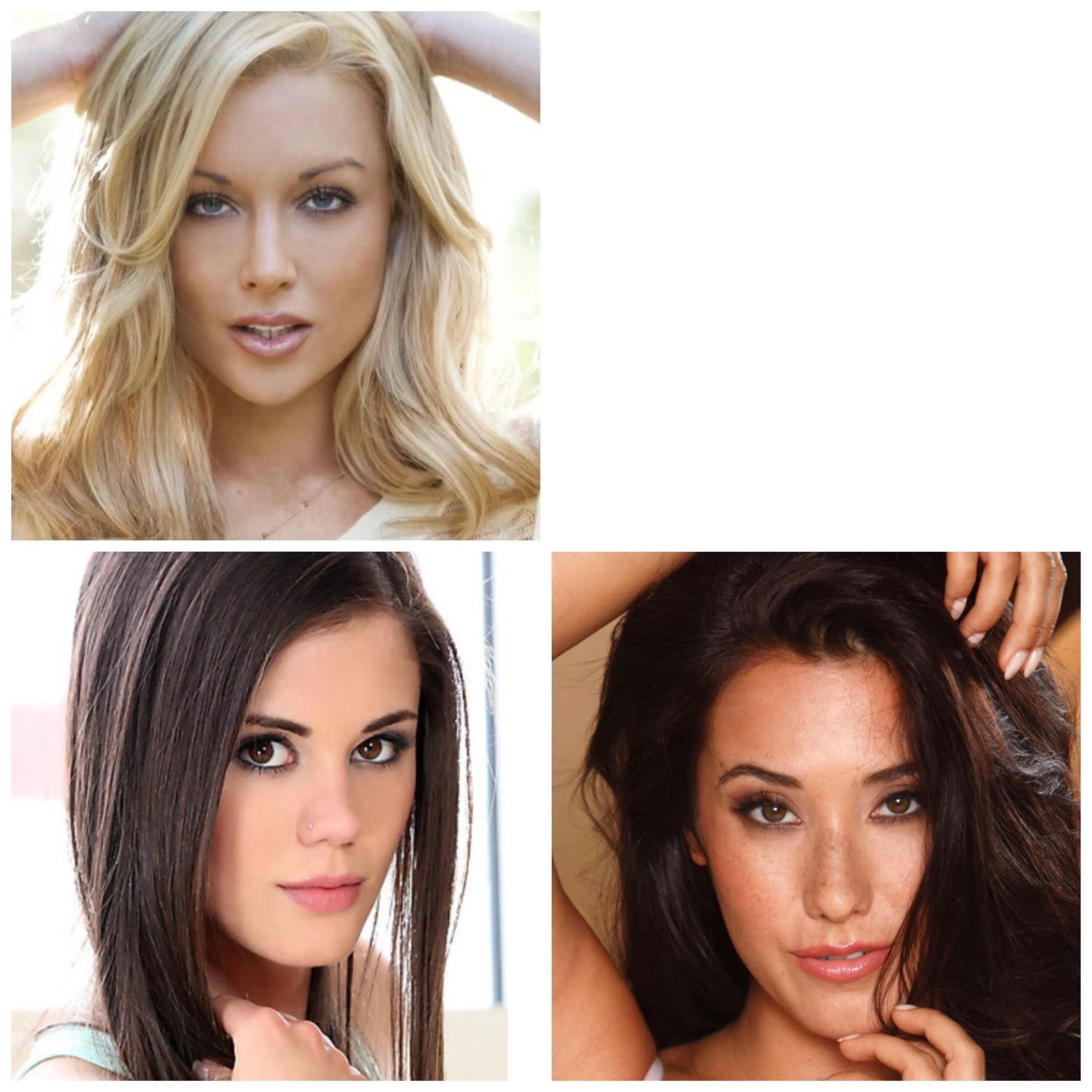[Kayden Kross] vs [Little Caprice] vs [Eva Lovia] prettiest face?