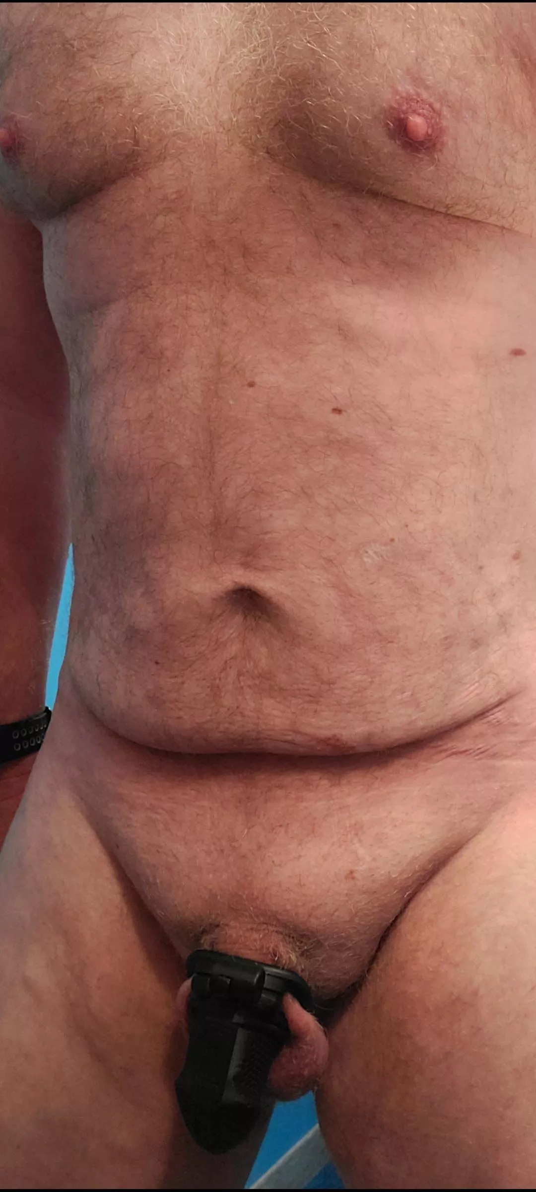 Locked my pathetic cock.