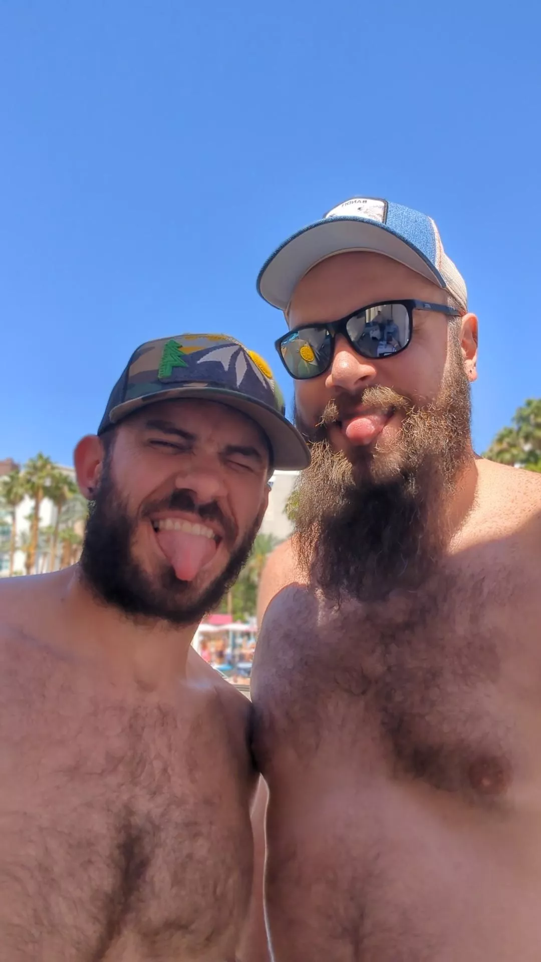My partner and me on vacation in Las Vegas last week. I'm on the right