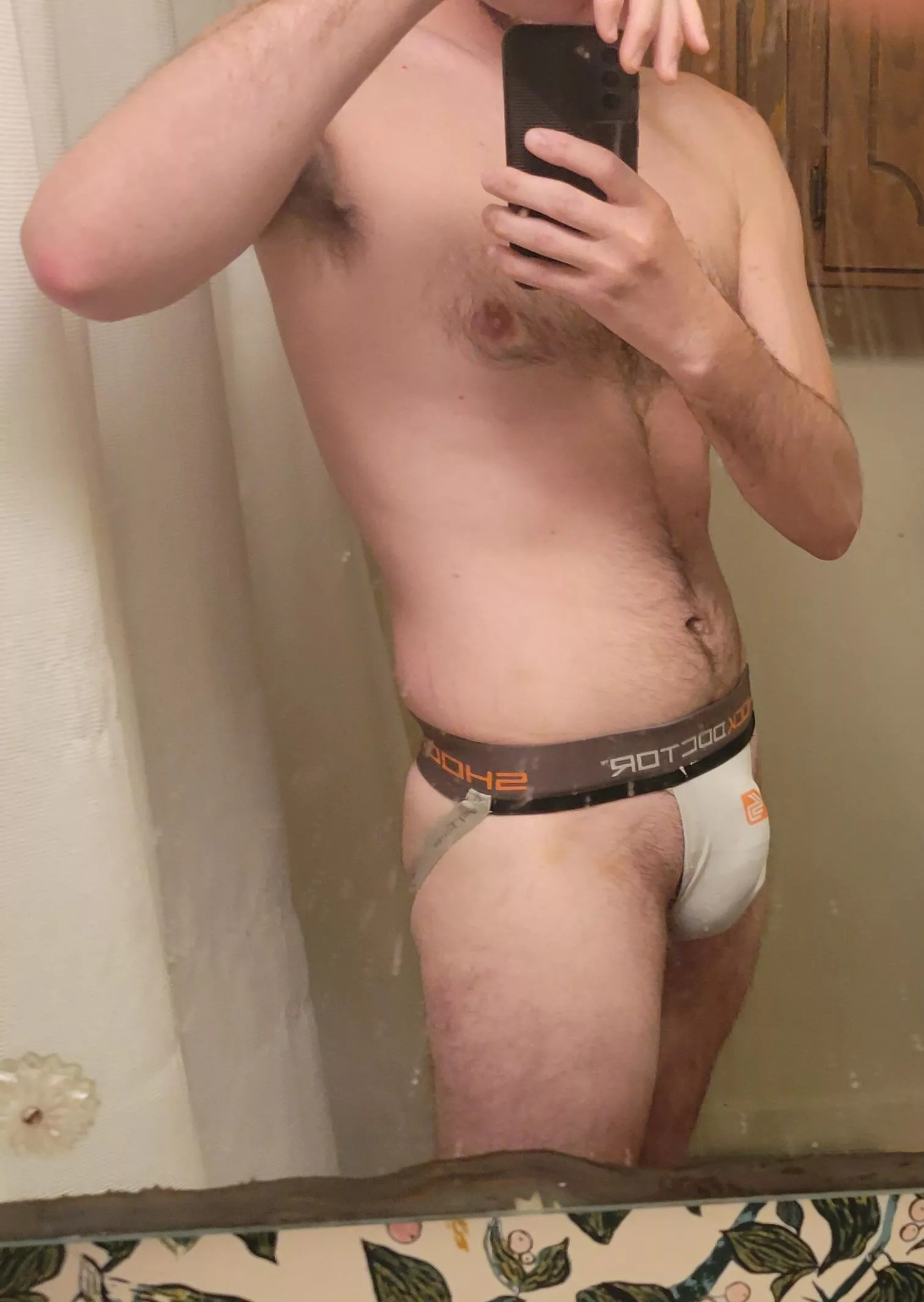 Old jockstrap from high school. Do you think any of my teammates would like how I look in it now?