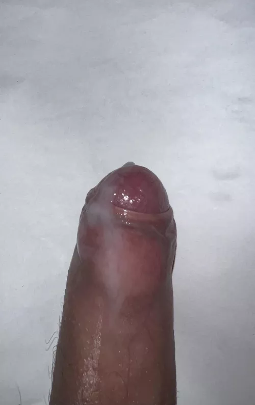 Precum was so white. So I licked it up and kept jerking