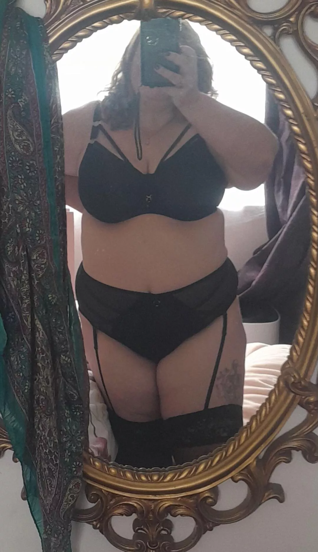 Should I retake this photo without the lingerie on?