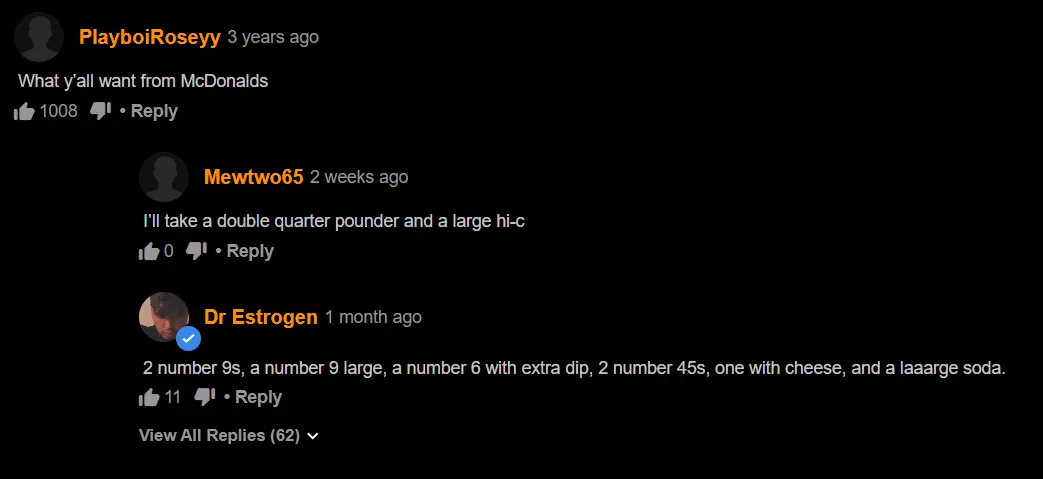 what do you want from macdonalds