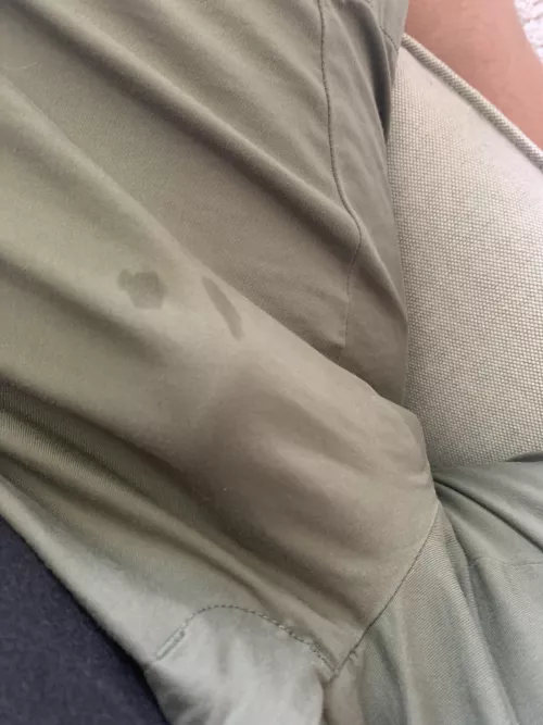 Any fans of bulges and a bit of precum??