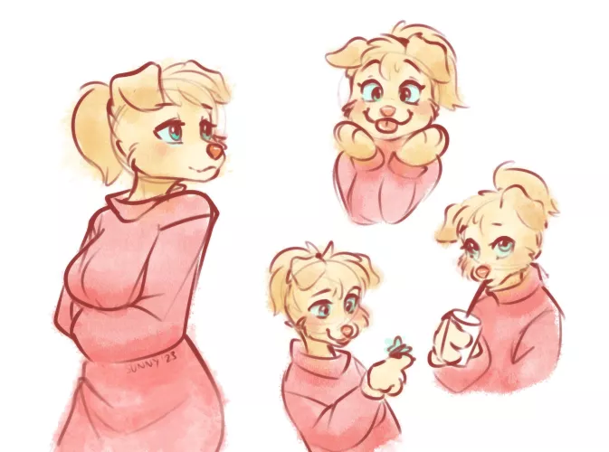 Golden retriever gf [oc]