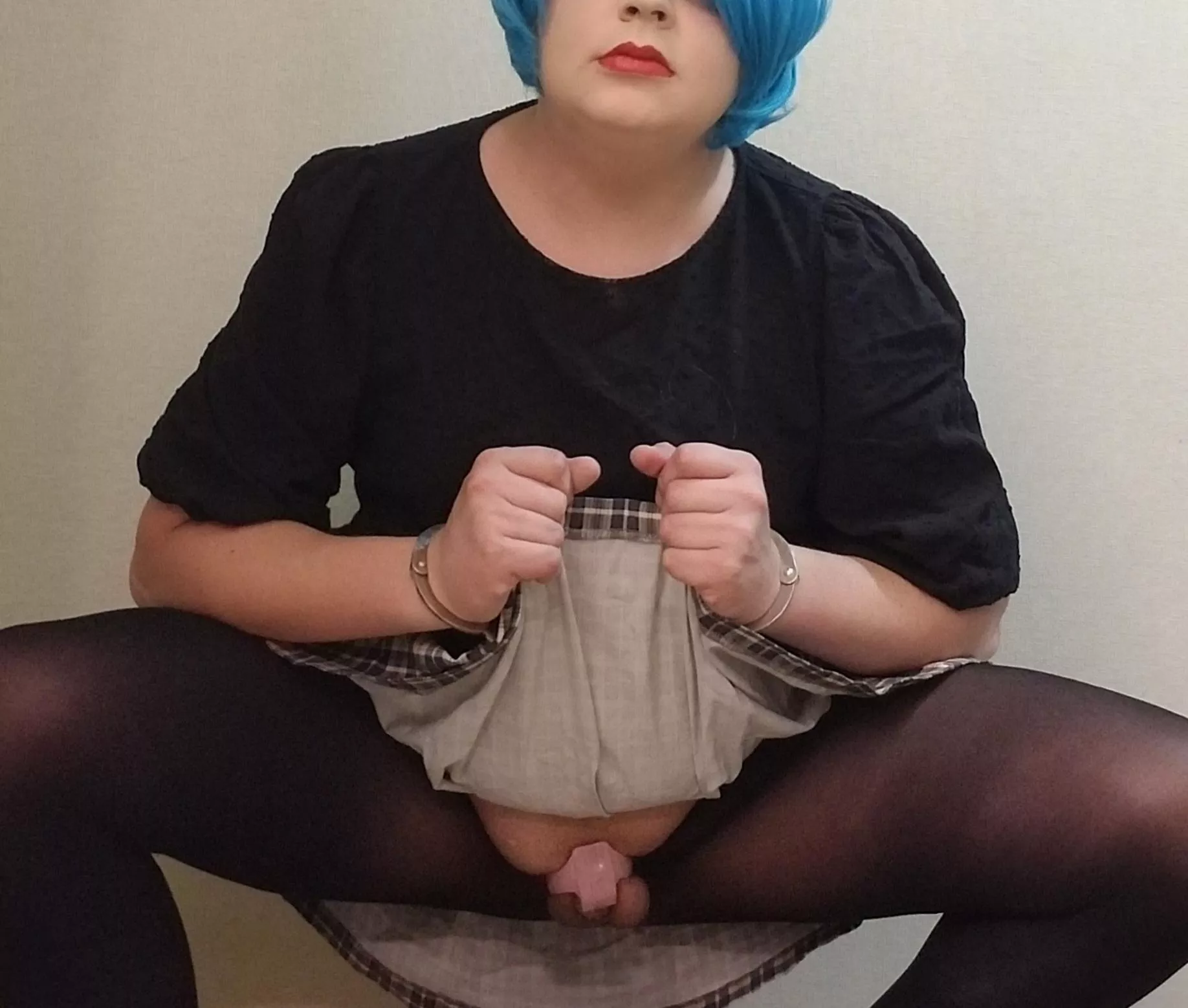 I love hearing about how women are cumming and having sex while I'm locked in chastity, denied, and dressed up like a girl as a reminder that I can't fuck like a man.