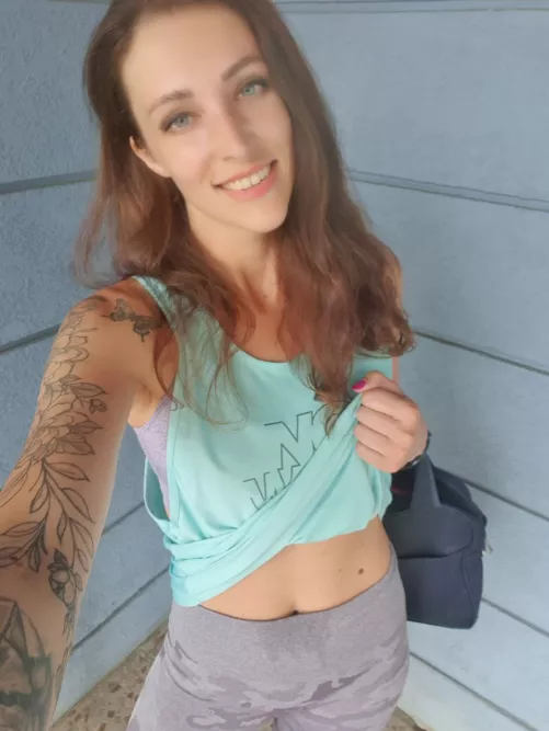 it was a hot workout today)