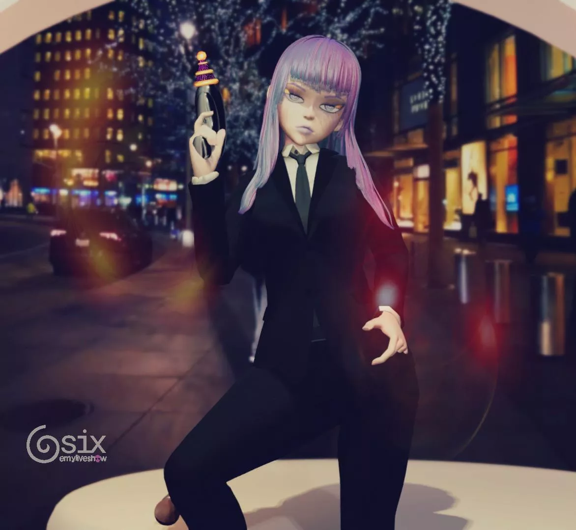 Just pretending to be the man in black today👽 https://chaturbate.com/emyliveshow