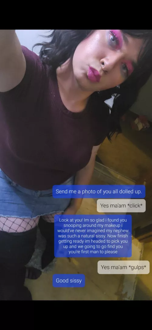 My first sissy caption