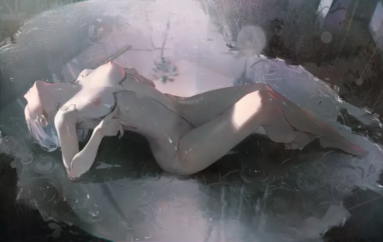 Raining in Night City