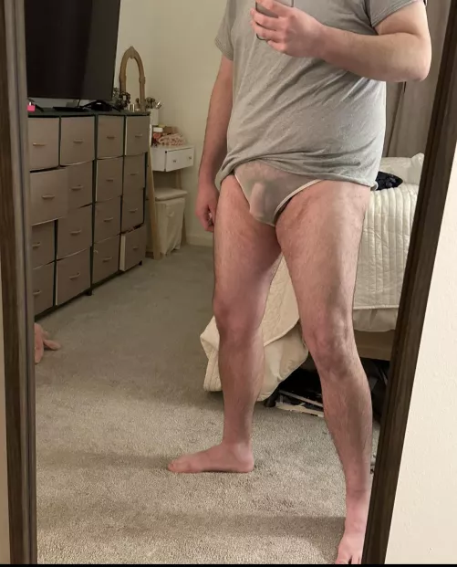 She said I could wear her panties today